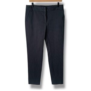 MNG by MANGO Classic Pinstripe Trouser Pants Charcoal Gray White Size 8